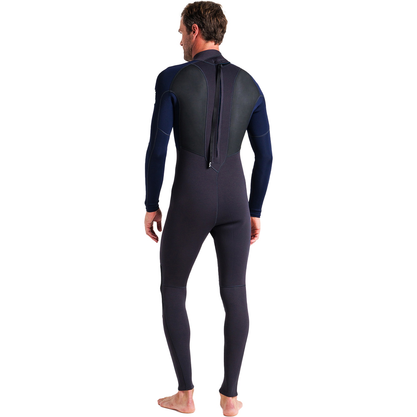 2026 C-Skins Mens Element 3/2mm Back Zip Wetsuit C-EL32STM - Anthracite / Slate / Lime